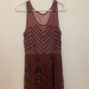 Sheer Free People Beaded Slip Dress
